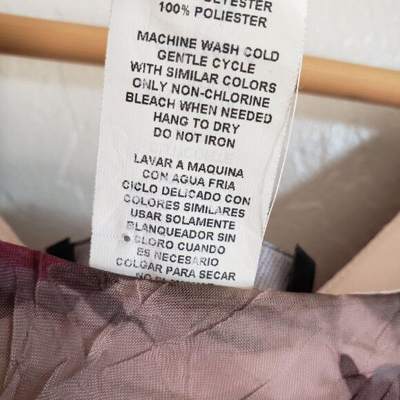 Vintage 90's Y2K Connected Floral Flowy Midi Dress 10 Romantic Whimsigoth Fairy - Picture 12 of 12